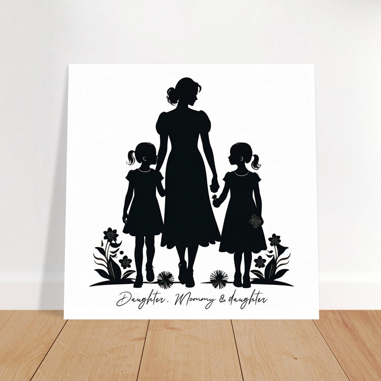 Personalised Art: Mom & 2 kids