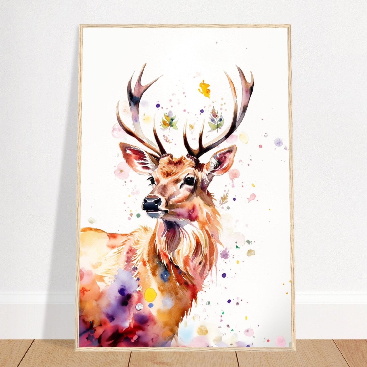 Wooden Framed Art Print "The Legendary Scottish Stag" | Farmhouse Style Collection