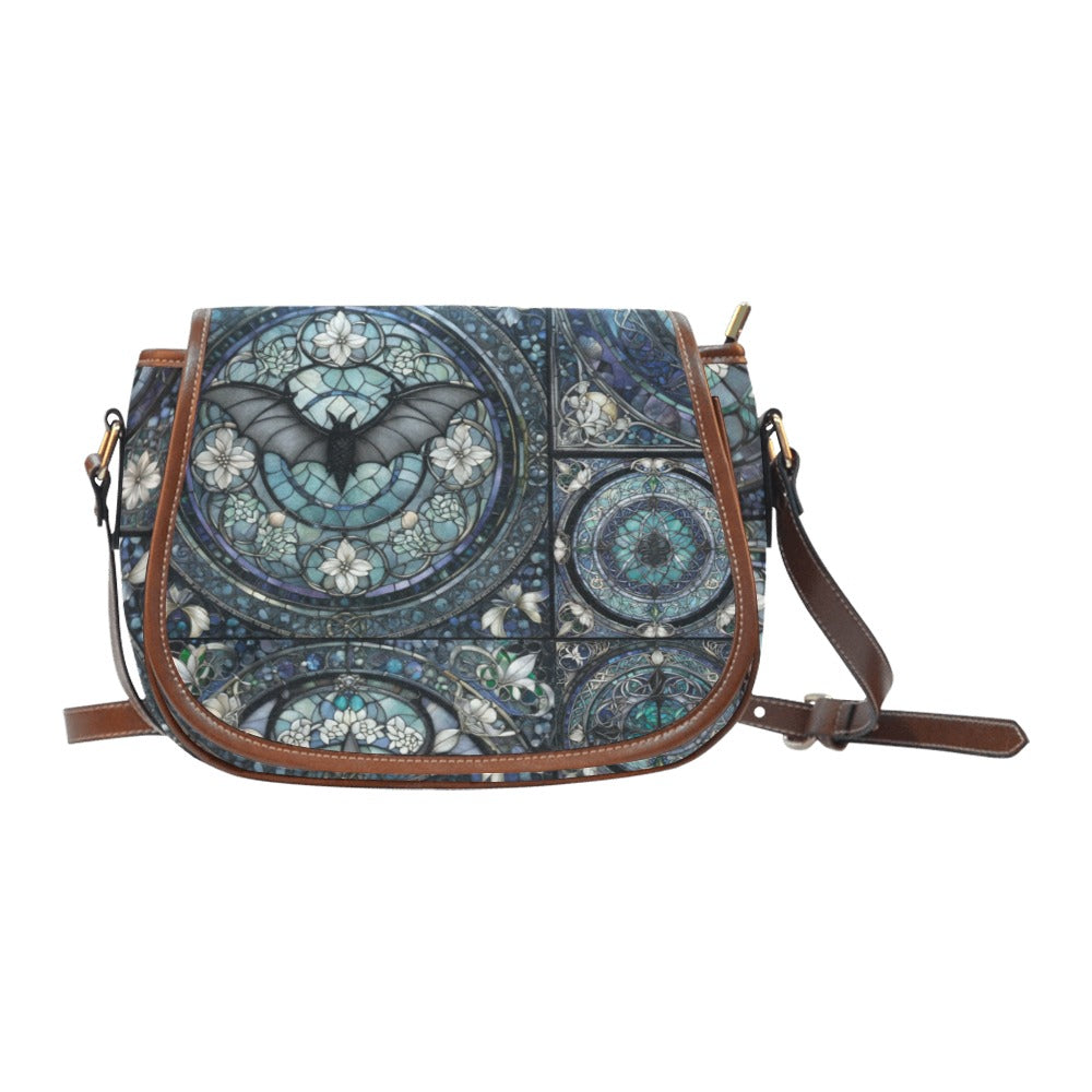 Saddle Bag "Celtic Gothic Stained Glass"