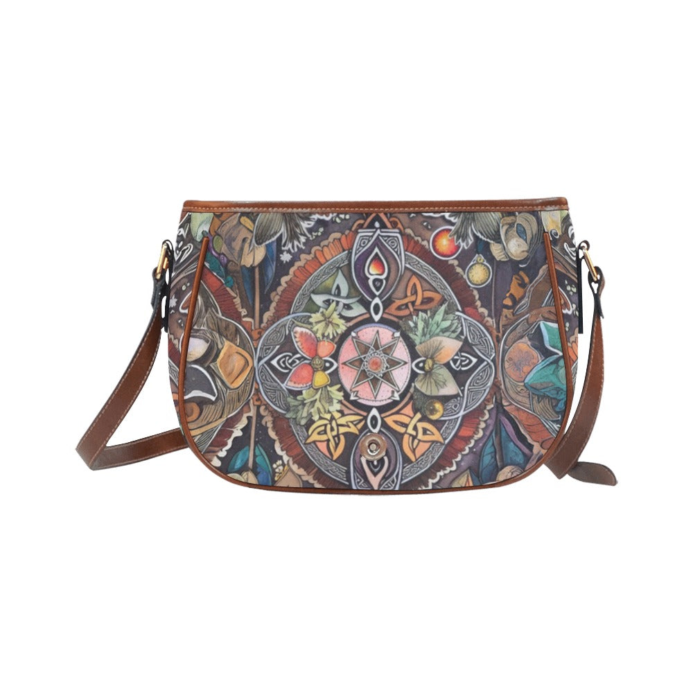 Celtic Knots Saddle Bag - Celtic Witch & Cat Hat Collection