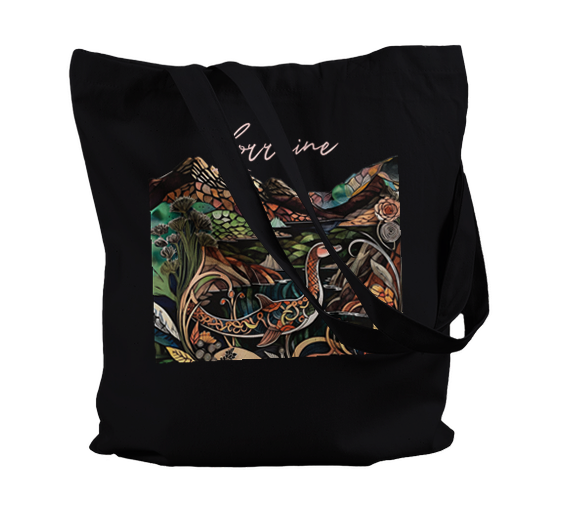 Sac fourre-tout personnalisé « Monstre du Loch Ness vintage » | Ajoutez votre propre texte | Cadeau personnalisé - Collection Monstre du Loch Ness