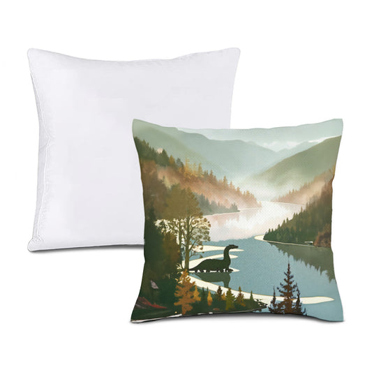 Pillow Cover + Pillow Filler "Loch Ness" - Scotland