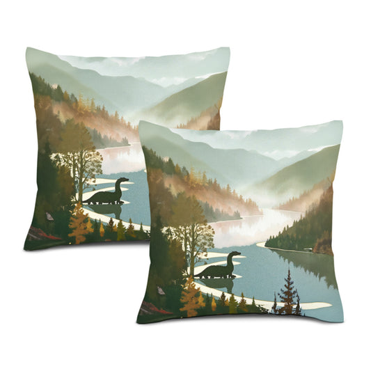 Loch Ness Set of 2 Premium Linen Pillow Covers