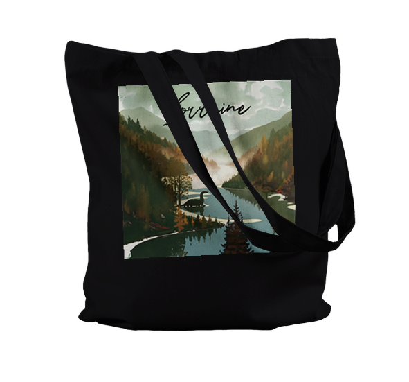 Custom Made Tote Bag "Loch Ness" | Add Your Own Text | Custom Gift - Loch Ness Monster Collection