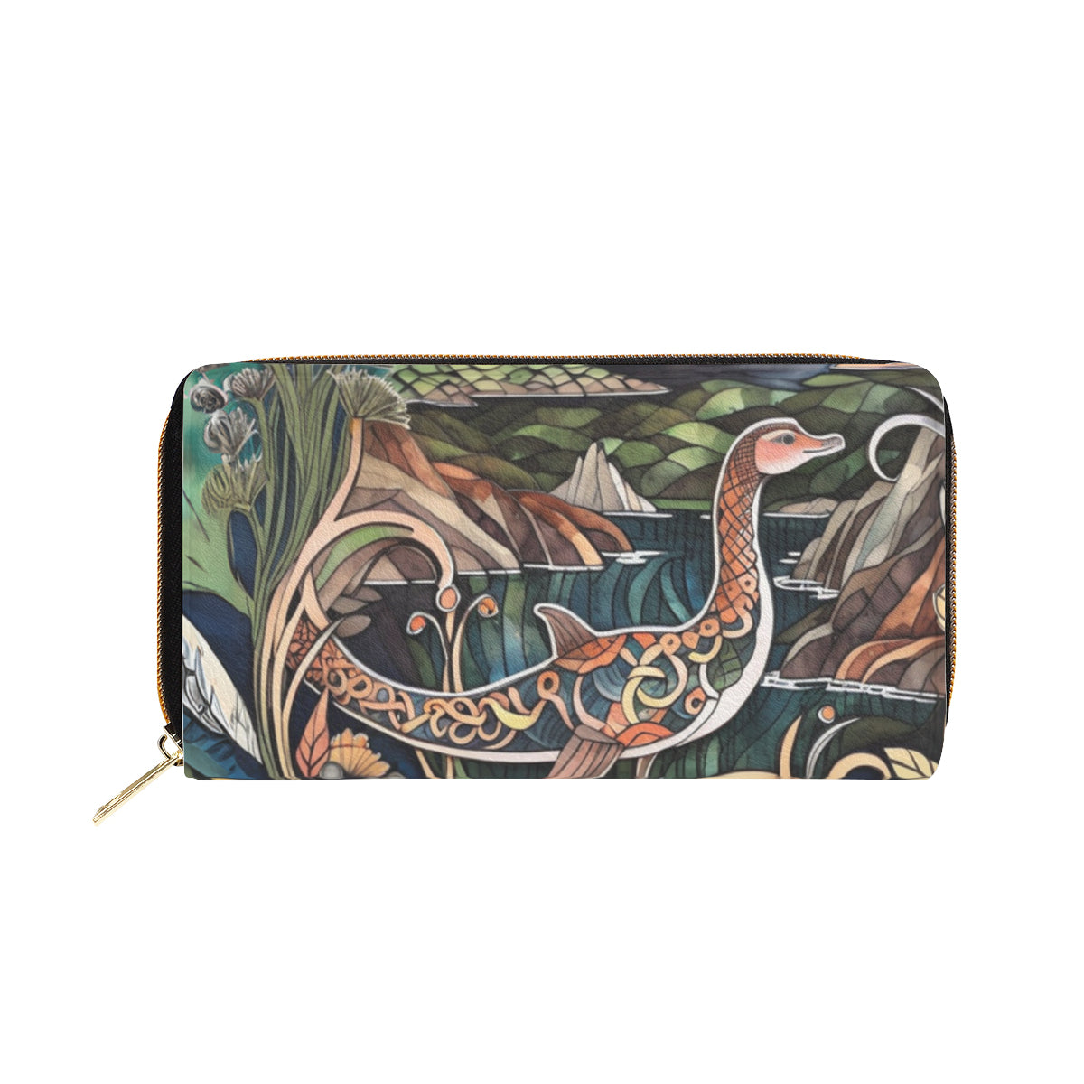 Vintage Loch Ness Monster Leather Wallet