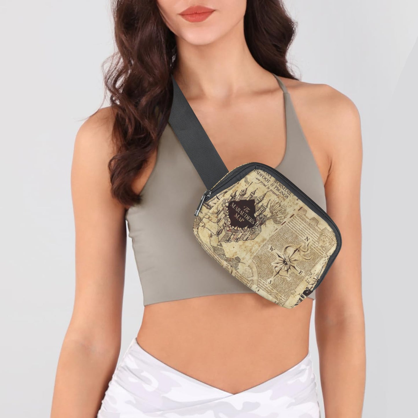 Marauder's Map - waist bag, fanny pack, belt bag, moon bag, belly bag