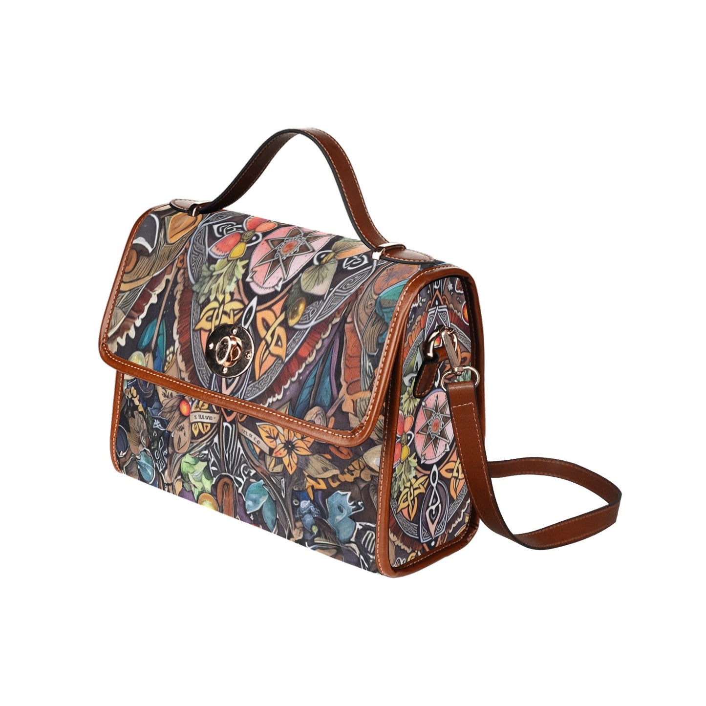 Celtic Knots Canvas Bag with shoulder straps | Celtic Witch & Cat Hat Collection